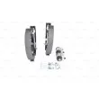 BOSCH 0 204 114 666 - Kit de freins arrière prémontés KIT SUPERPRO