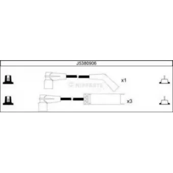 Kit de câbles d'allumage NIPPARTS OEM 96305387