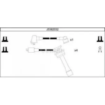 Kit de câbles d'allumage NIPPARTS OEM 9091921473
