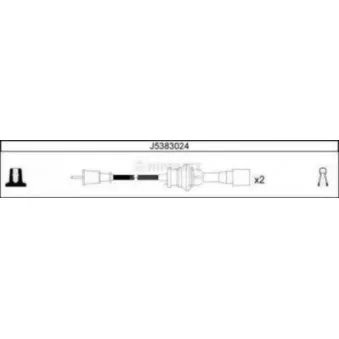 NIPPARTS J5383024 - Kit de câbles d'allumage