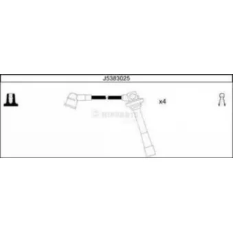 Kit de câbles d'allumage NIPPARTS J5383025