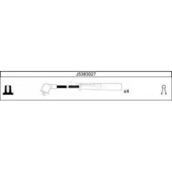 Kit de câbles d'allumage NIPPARTS OEM B31R18140