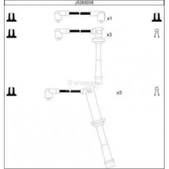 Kit de câbles d'allumage NIPPARTS OEM 8BGP18140A