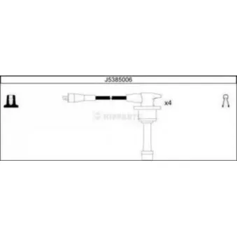 NIPPARTS J5385006 - Kit de câbles d'allumage