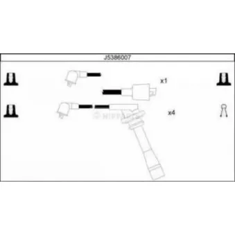 Kit de câbles d'allumage NIPPARTS OEM 1990187196