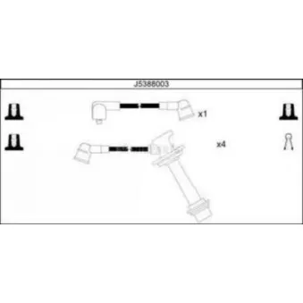 Kit de câbles d'allumage NIPPARTS OEM 3370564B10