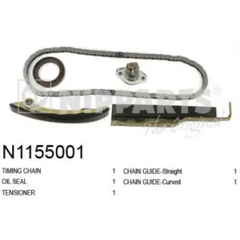 NIPPARTS N1155001 - Kit de distribution par chaîne