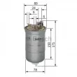 BOSCH 0 450 906 174 - Filtre à carburant