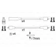 BOSCH 0 986 356 750 - Kit de câbles d'allumage