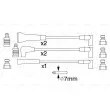 BOSCH 0 986 356 780 - Kit de câbles d'allumage