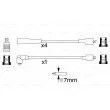 BOSCH 0 986 357 137 - Kit de câbles d'allumage