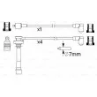 BOSCH 0 986 357 197 - Kit de câbles d'allumage