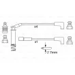 BOSCH 0 986 357 249 - Kit de câbles d'allumage