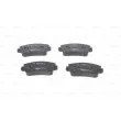 BOSCH 0 986 424 098 - Jeu de 4 plaquettes de frein avant