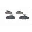 BOSCH 0 986 424 227 - Jeu de 4 plaquettes de frein avant