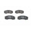 BOSCH 0 986 424 366 - Jeu de 4 plaquettes de frein avant