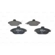 BOSCH 0 986 424 415 - Jeu de 4 plaquettes de frein avant