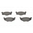 BOSCH 0 986 424 449 - Jeu de 4 plaquettes de frein avant