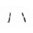 BOSCH 0 986 424 474 - Jeu de 4 plaquettes de frein avant