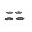 BOSCH 0 986 424 474 - Jeu de 4 plaquettes de frein avant