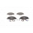 BOSCH 0 986 424 511 - Jeu de 4 plaquettes de frein avant