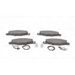 BOSCH 0 986 424 511 - Jeu de 4 plaquettes de frein avant