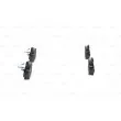 BOSCH 0 986 424 539 - Jeu de 4 plaquettes de frein arrière
