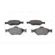 BOSCH 0 986 424 558 - Jeu de 4 plaquettes de frein avant