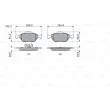 BOSCH 0 986 424 558 - Jeu de 4 plaquettes de frein avant