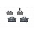 BOSCH 0 986 424 559 - Jeu de 4 plaquettes de frein arrière