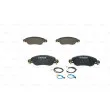 BOSCH 0 986 424 598 - Jeu de 4 plaquettes de frein avant