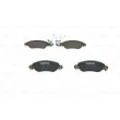 BOSCH 0 986 424 598 - Jeu de 4 plaquettes de frein avant