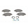 BOSCH 0 986 424 598 - Jeu de 4 plaquettes de frein avant