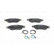 BOSCH 0 986 424 598 - Jeu de 4 plaquettes de frein avant