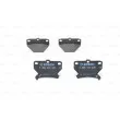 BOSCH 0 986 424 630 - Jeu de 4 plaquettes de frein arrière