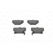 BOSCH 0 986 424 630 - Jeu de 4 plaquettes de frein arrière