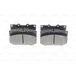BOSCH 0 986 424 640 - Jeu de 4 plaquettes de frein avant