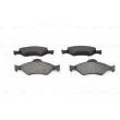 BOSCH 0 986 424 645 - Jeu de 4 plaquettes de frein avant