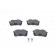 BOSCH 0 986 424 661 - Jeu de 4 plaquettes de frein arrière
