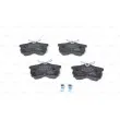 BOSCH 0 986 424 661 - Jeu de 4 plaquettes de frein arrière