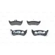 BOSCH 0 986 424 708 - Jeu de 4 plaquettes de frein arrière