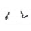 BOSCH 0 986 424 723 - Jeu de 4 plaquettes de frein avant