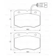 BOSCH 0 986 424 768 - Jeu de 4 plaquettes de frein avant