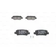 BOSCH 0 986 424 790 - Jeu de 4 plaquettes de frein arrière