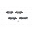 BOSCH 0 986 424 790 - Jeu de 4 plaquettes de frein arrière