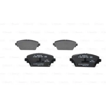 Jeu de 4 plaquettes de frein avant BOSCH OEM 410604U126