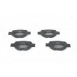 BOSCH 0 986 424 808 - Jeu de 4 plaquettes de frein avant