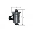 BOSCH 0 986 450 110 - Filtre à carburant