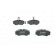 BOSCH 0 986 460 998 - Jeu de 4 plaquettes de frein avant