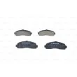 BOSCH 0 986 461 122 - Jeu de 4 plaquettes de frein avant